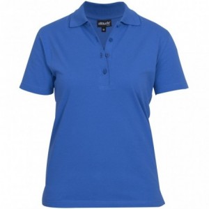 Ladies Michigan Short Sleeve Cotton Golf Shirt - Royal Blue