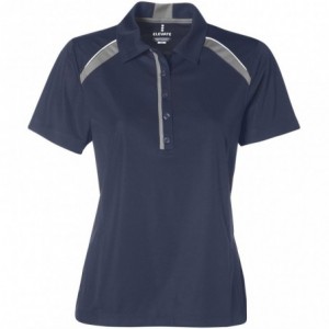 Ladies Quinn Textured Knit Golf Shirt - Navy