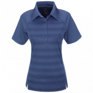 Ladies 100% Micro Polyester Shimmer Golf Shirt - Blue
