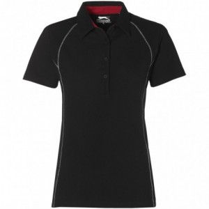 Ladies Victory Cool Fit Golf Shirt - Black