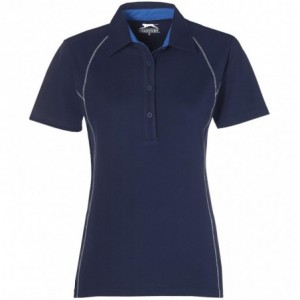 Ladies Victory 100% Cool Fit Golf Shirt - Navy