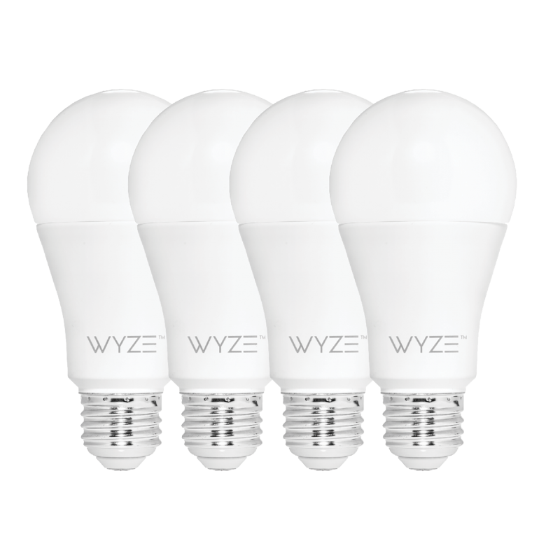 Wyze Bulbs (4 Pack) 800 Lumen Tunable White LED WiFi Bulbs