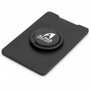 Altitude Axial Phone Card Holder with Ring Grip &amp; Stand - ABS &amp; Silicone