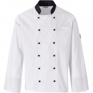 Unisex Long Sleeve Toulon Chef Jacket - 195g/m² Poly-Cotton