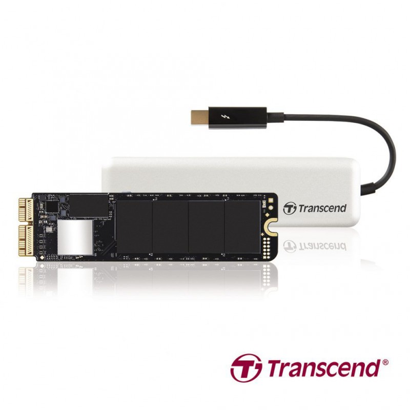 TRANSCEND 480GB JETDRIVE 855 NVME PCI-E SSD UPGRADE KITS FOR MAC WITH PCI-E THUNDERBOLT ENCLOSURE.