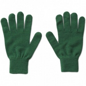 Team Dark Green Acrylic Rib Knit Gloves (24 x 20)