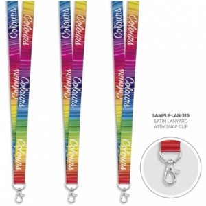 Altitude Satin Pre-branded Lanyard Sample White