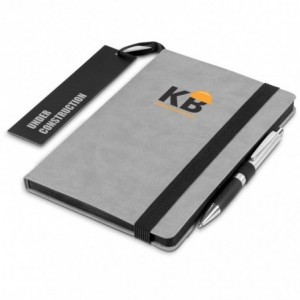 Altitude Colourblock A5 Soft Cover Notebook - Grey