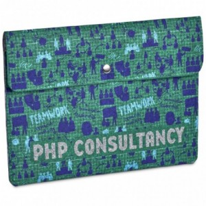 Hoppla Revo RPET Felt Document Holder - Pre-Printed Sample