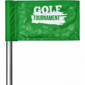 Hoppla Pre-Printed Putting Green Flag Sample (21.5 x 14cm)