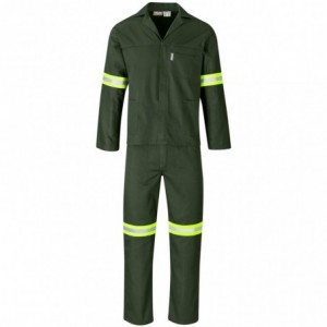 Acid-Resistant 190g Polycotton Conti Suit with Reflective Tape