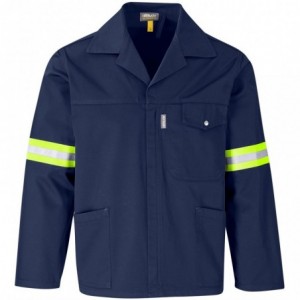 Site Premium Polycotton Reflective Jacket - Yellow Tape