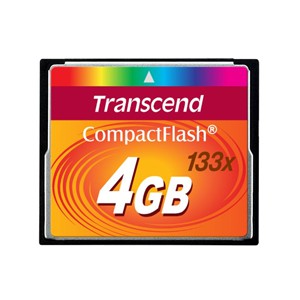 Transcend Ultra Performance Compact Flash Card 4GB - 133x Speed