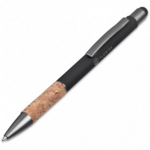 Okiyo Denki Aluminium &amp; Cork Stylus Ball Pen