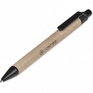 Okiyo Tanjun Paper Barrel Ball Pen - Black German Ink
