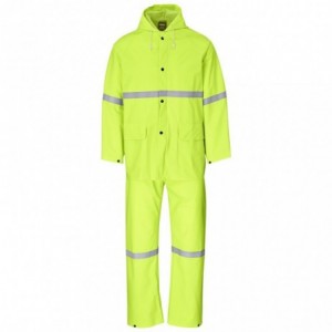 Tornado Light Duty Hi-Viz Reflective Rainsuit - Yellow