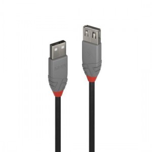 Lindy 36703 2m USB 2.0 Type A Extension Cable, Anthra Line