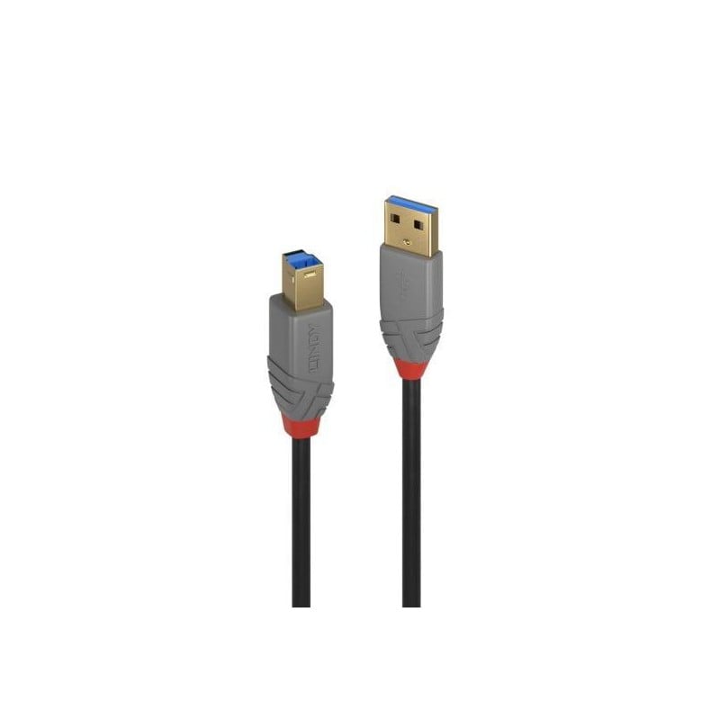 Lindy 36743 3m USB 3.0 Type A to B Cable, Anthra Line