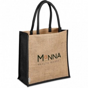 Okiyo Okinawa Laminated Jute Tote Bag (34 x 15.5 x 34 cm)