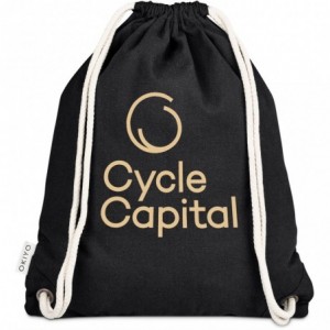 Okiyo Kinchaku Recycled Cotton Canvas Drawstring Bag (38 x 42cm)
