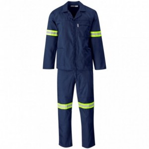 Trade Polycotton Conti Suit with 50mm Reflective Tape