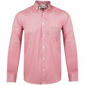 Mens Long Sleeve Edinburgh Shirt - Red (110 g/m²)