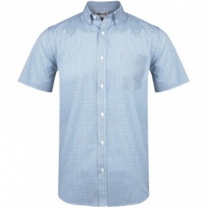 Mens Short Sleeve Edinburgh Shirt - Blue
