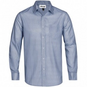 Men's Long Sleeve Birmingham Printed Stripe Shirt - Navy