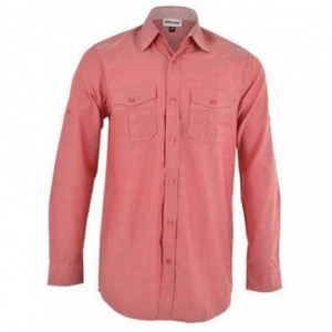 Men's Ruben Slim Fit Long Sleeve Shirt - Red