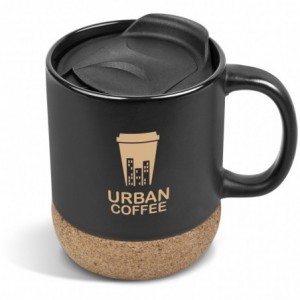 Serendipio Sienna Cork &amp; Ceramic Coffee Mug - 340ml