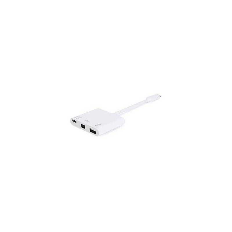 Equip 133463 USB Type C to Mini DisPlayPort Female/USB A Female/PD Adapter