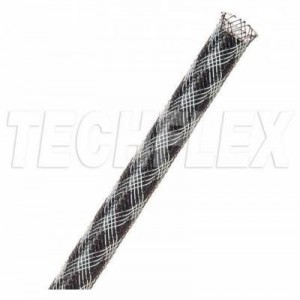 Techflex PTN0.25CF 1m Bundle Braid 6.4mm Checkered Flag