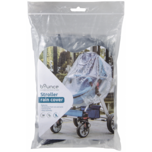 Bounce PVC Stroller Rain Cover Clear