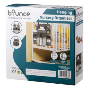 Bounce Hanging Nursery Organiser Grey
