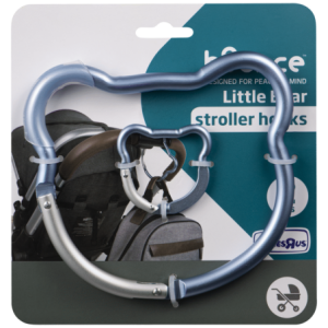 Bounce Stroller Hook 2pk Bear Blue