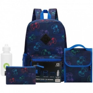 Quest 4-Piece Backpack Set Gamer Navy