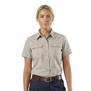 Vulcan Ladies Bush Shirt Ripstop Ss Stone 4XL