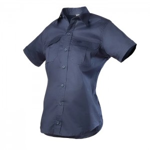 Vulcan Ladies Bush Shirt Ripstop Ss Navy Med