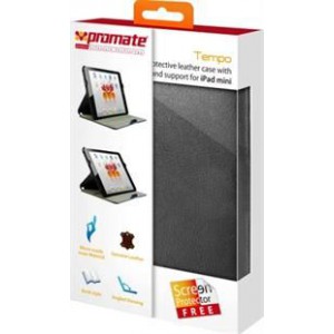 Promate 9161815195365 Tempo Protective Leather Case with Multi-level Stand Support for iPad mini