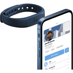 dot. Band - Digital Business Card Wristband | Tap Compatible with iPhone &amp; Android