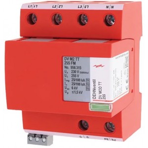 DEHNVENTIL M2 TT FM 3P+N CL1+2 SPD 100kA 400V + AUX