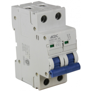 6AMP 2P 4-5KA C Curve Din Mcb
