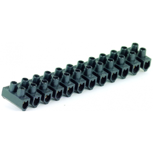 4mm 6A 12WAY BLACK STRIP CONNECTOR