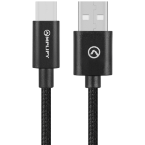 Amplify Linked Series USB-A to Type-C Braided Cable 1.2m - Black