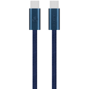 Volkano Weave Series 60w USB C to USB C 1.2m-Blue