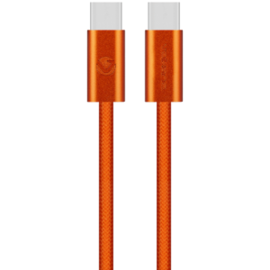 Volkano Weave Series 60w USB C to USB C 1.2m-Orange