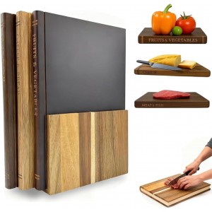 Book Shaped Cutting Boards | 3 Piece Set