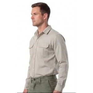 Vulcan Mens Country Ripstop Ls Shirt Stone 5XL