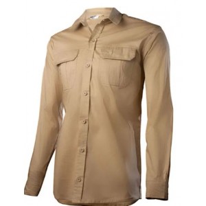 Vulcan Mens Country Ripstop Ls Shirt Khaki Xl