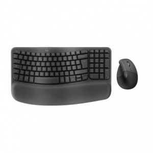 Logitech Wave Keys and Lift Wireless Keyboard and Mouse - Graphite